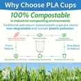 thumbnail image 4 of Compostable clear plastic cups, 12-ounce biodegradable disposable cups, plant-based plastic cold drink cups, suitable for juice, wine, parties, weddings, and everyday use - 100 pack, 4 of 4
