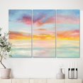 thumbnail image 2 of Designart - Pastel Pink And Blue Clouds - Traditional Premium Canvas Wall Art, 2 of 2