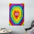 thumbnail image 1 of Pride Tapestry, Love Wins Celebration Tie Dye Digital Print Backdrop and Rainbow Colors Happiness, Wall Hanging for Bedroom Living Room Dorm Decor, 40W X 60L Inches, Multicolor, by Ambesonne, 1 of 2