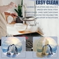 thumbnail image 3 of Electric Stove Burner Covers, Set of 4,White Round Cover for Gas Stovetop,8 and 10 Inch,South Pole Penguin Hold Hand Stand On Ice, 3 of 5