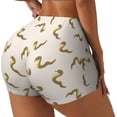 thumbnail image 2 of Fotbe Cartoon Snake Seamless Shorts, Womens Workout Shorts High Waist Stretch Booty Short for Gym/Yoga/Running/Biking-Large, 2 of 9
