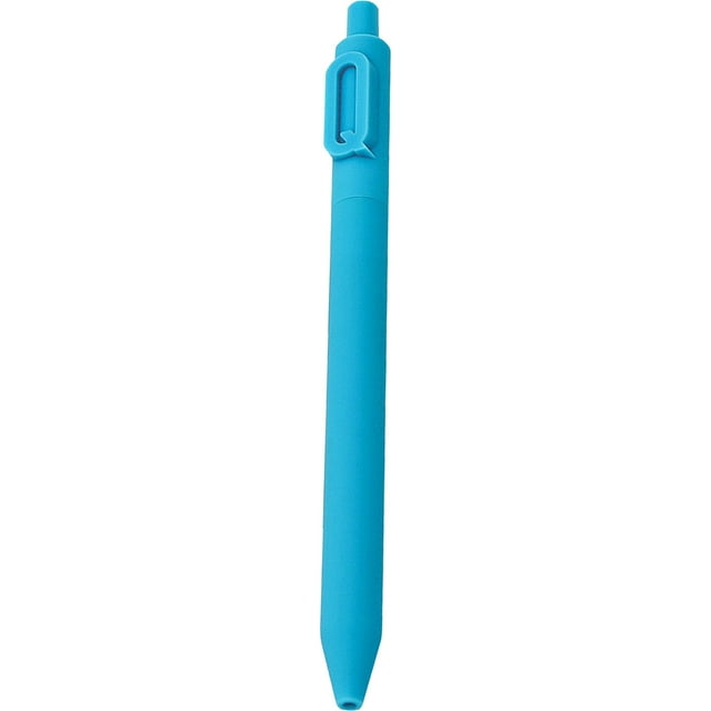 Q Alphabet Pen With 0.5Mm Black Ink Core Large Capacity Brush Pen Smooth Writing Plastic Pen For Learning Activities And Note Taking Durable Student Pen For Homework And Projects 5.6In 0.0