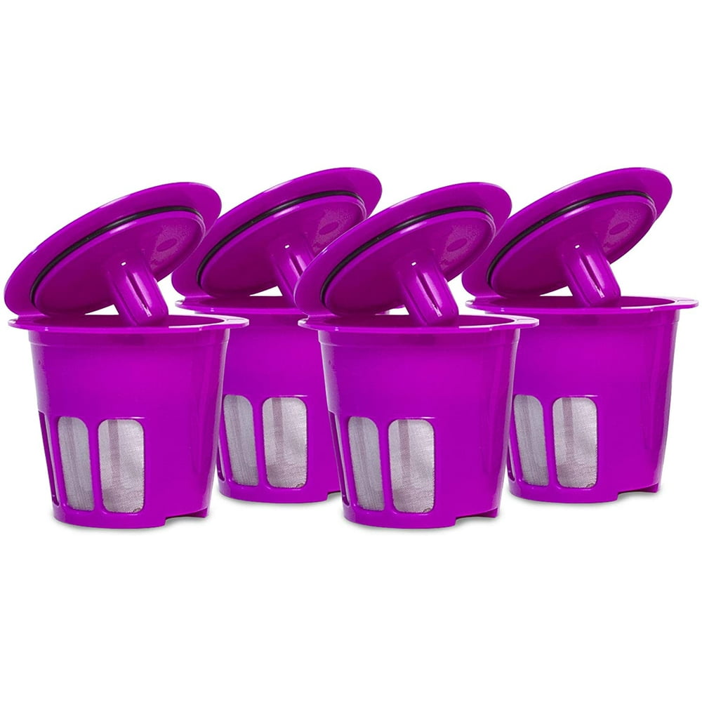 Cafe Flow Reusable Coffee Pod Filter 4PK Refillable K Cup Capsule