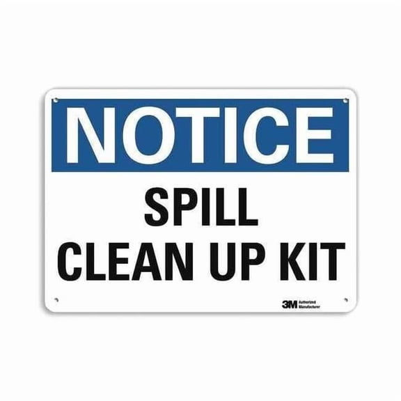 Lyle Notice Sign,10 in x 14 in,Aluminum U5-1527-RA_14X10