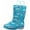 Turquoise Unicorns, variant on NORTY Toddler Girls Light-Up PVC Waterproof Rain Boots Fun Colors Patterns Easy-On Handles