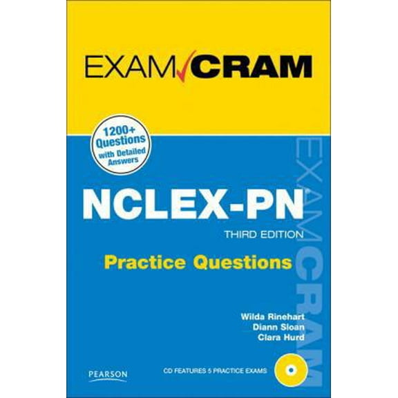 Pre-Owned NCLEX-PN Practice Questions (Exam Cram) (Paperback) 0789741059 9780789741059