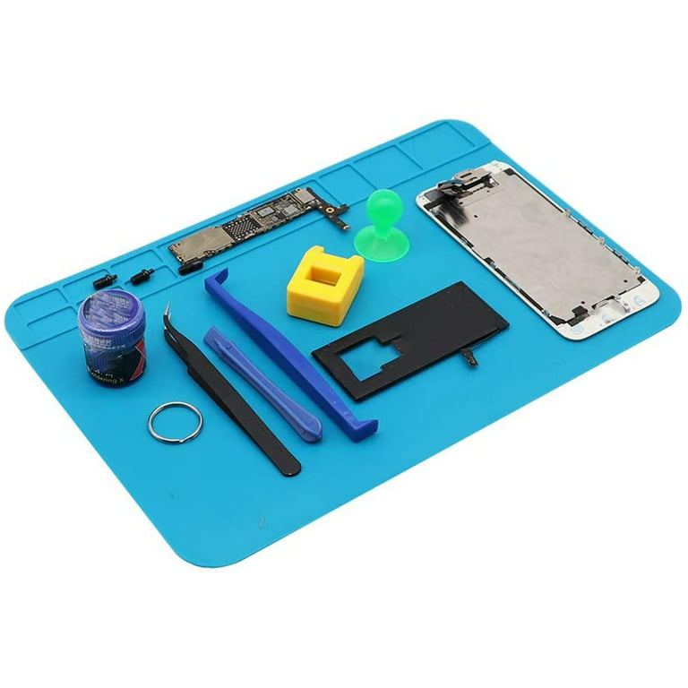 Anti-Heat Silicone Pad Soldering Cell Phone Repair Platform Desk Mat for  BGA Heat Insulation Silicone