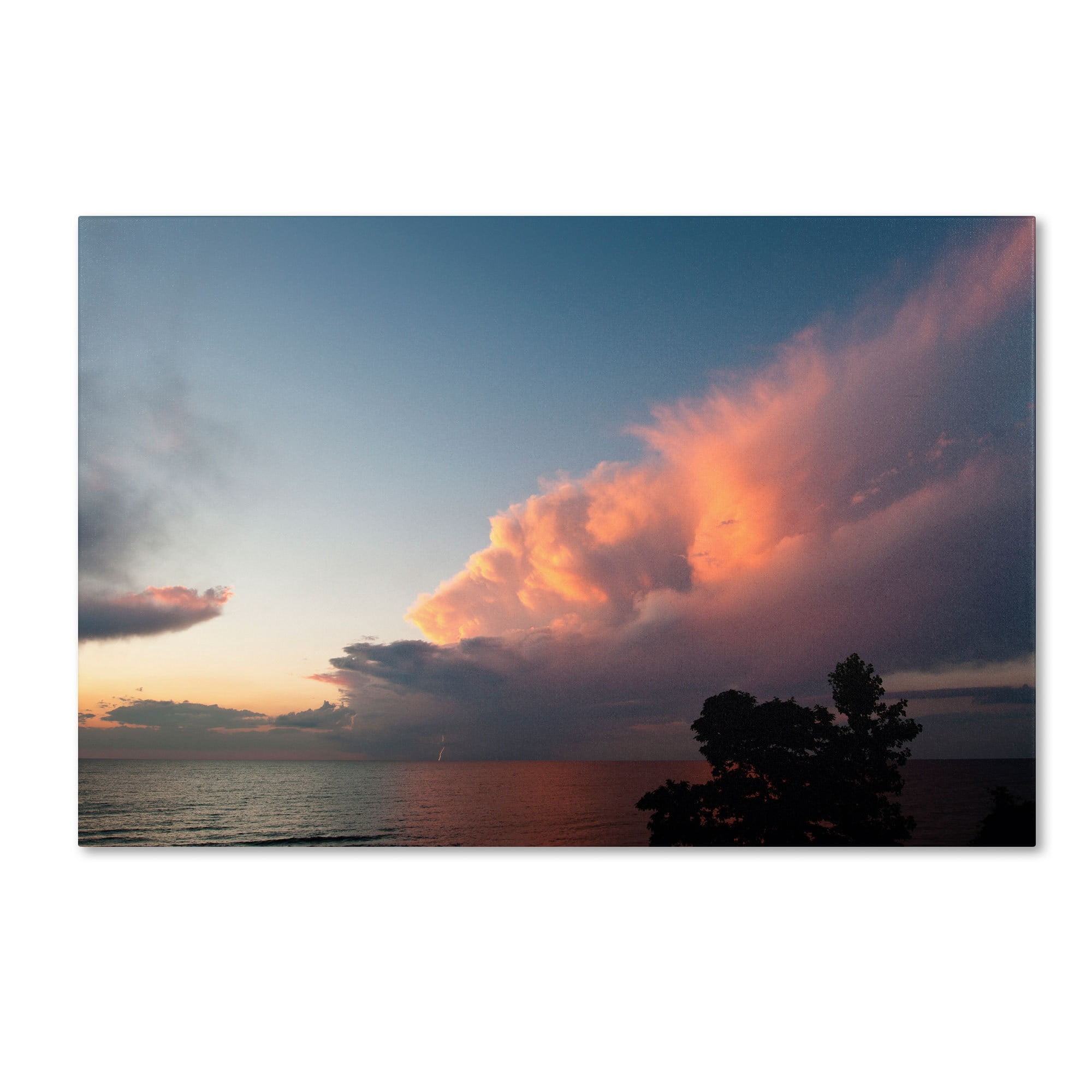 Trademark Fine Art "Summer Sunset Storm" Canvas Art by Kurt Shaffer