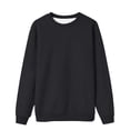 thumbnail image 2 of Women's Sweatshirts 2025 Fall Winter Long Sleeve Crewneck Drop Shoulder Casual Basic Pullover Top Sweatshirt for Women, 2 of 3