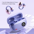 thumbnail image 3 of Bearachild Auriculares inalámbricos Bluetooth con batería de larga duración para escuchar sonido con micrófono. Teléfono y Comunicación morados, 3 of 6