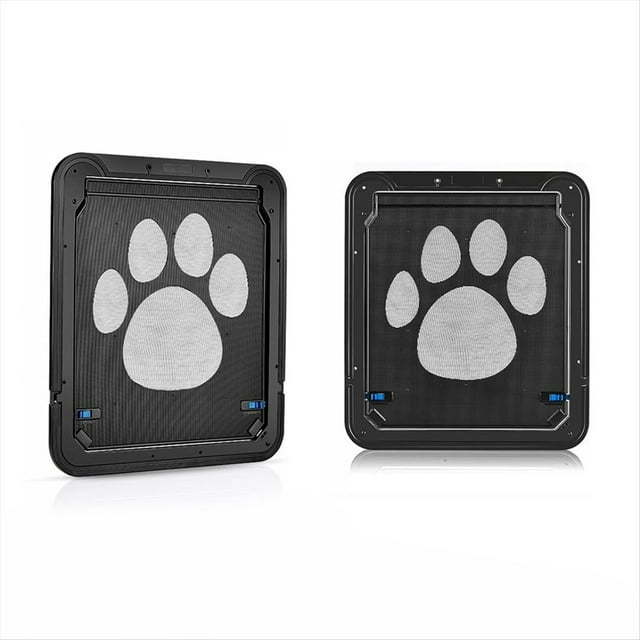Puerta para Mascotas con Bloqueo de Seguridad con Pantalla Magnética de Bloqueo, para Perros, Puerta Mosquitera Antimordeduras para Perros y Gatos, Puerta para Mascotas