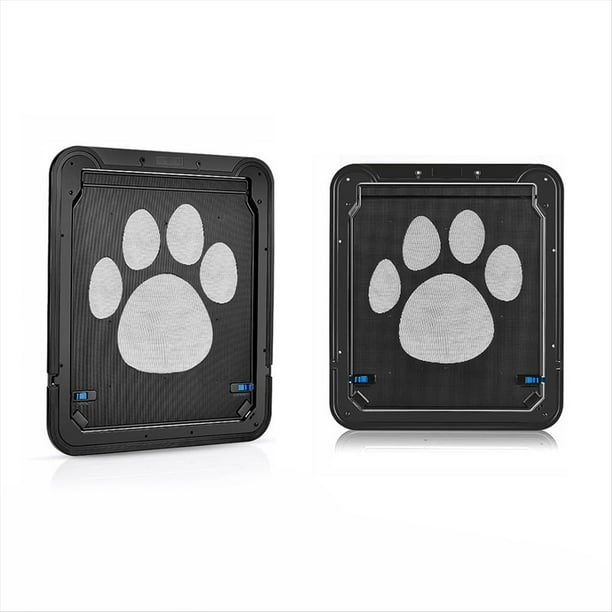 Puerta para Mascotas con Bloqueo de Seguridad con Pantalla Magnética de Bloqueo, para Perros, Puerta Mosquitera Antimordeduras para Perros y Gatos, Puerta para Mascotas