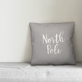 thumbnail image 2 of Creative Products North Pole in Gray 18x18 Spun Poly Pillow, 2 of 2