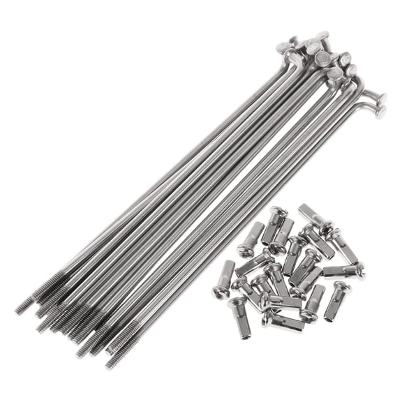 20 Set 13G Bicycle Spokes 97mm Bike Wheel Spokes 304 Stainless Steel Silver Tone