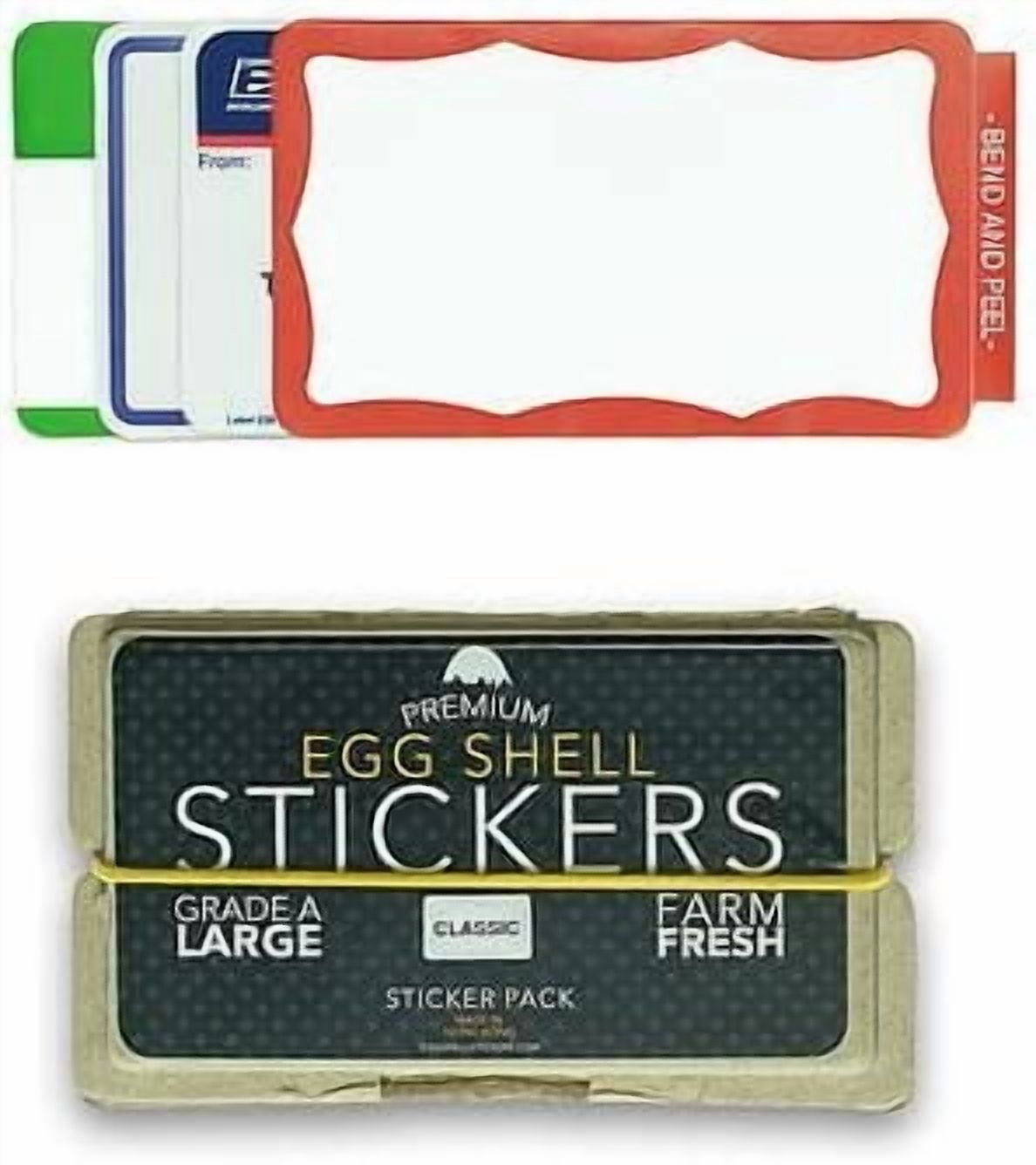Egg Shell Stickers Classic Mixed Blank Stickers 80 Pack for Street Art