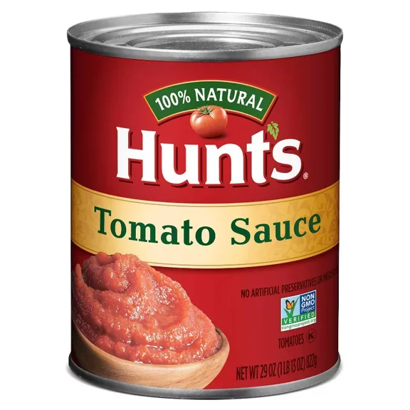 Hunt's 100% Natural Tomato Sauce 29oz (Pack of 2)