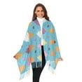 thumbnail image 2 of Winter Scarves for Women Cartoon Ice Cream Fashion Pashmina Shawl Wraps Long Blanket Scarf for Fall Spring, 2 of 10