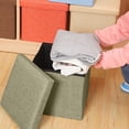 thumbnail image 2 of Xihbxyly Taburete de Tela con Espacio de Almacenamiento, Asiento Plegable Versátil, Organizador Compacto, Diseño de Material Suave, Solución para Ahorrar Espacio, Ideal para La Entrada de La Sala de, 2 of 7