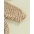 thumbnail image 6 of Bagilaanoe Toddler Baby Girl Boy Knitted Sweater Long Sleeve Pullover 3M 6M 12M 18M 24M 3T Kids Warm Jumpers Tops Fall Loose Knitwear, 6 of 9