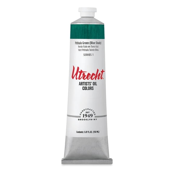 Utrecht Artists' Oil Paint - Phthalo Green Blue shade, 150 ml tube