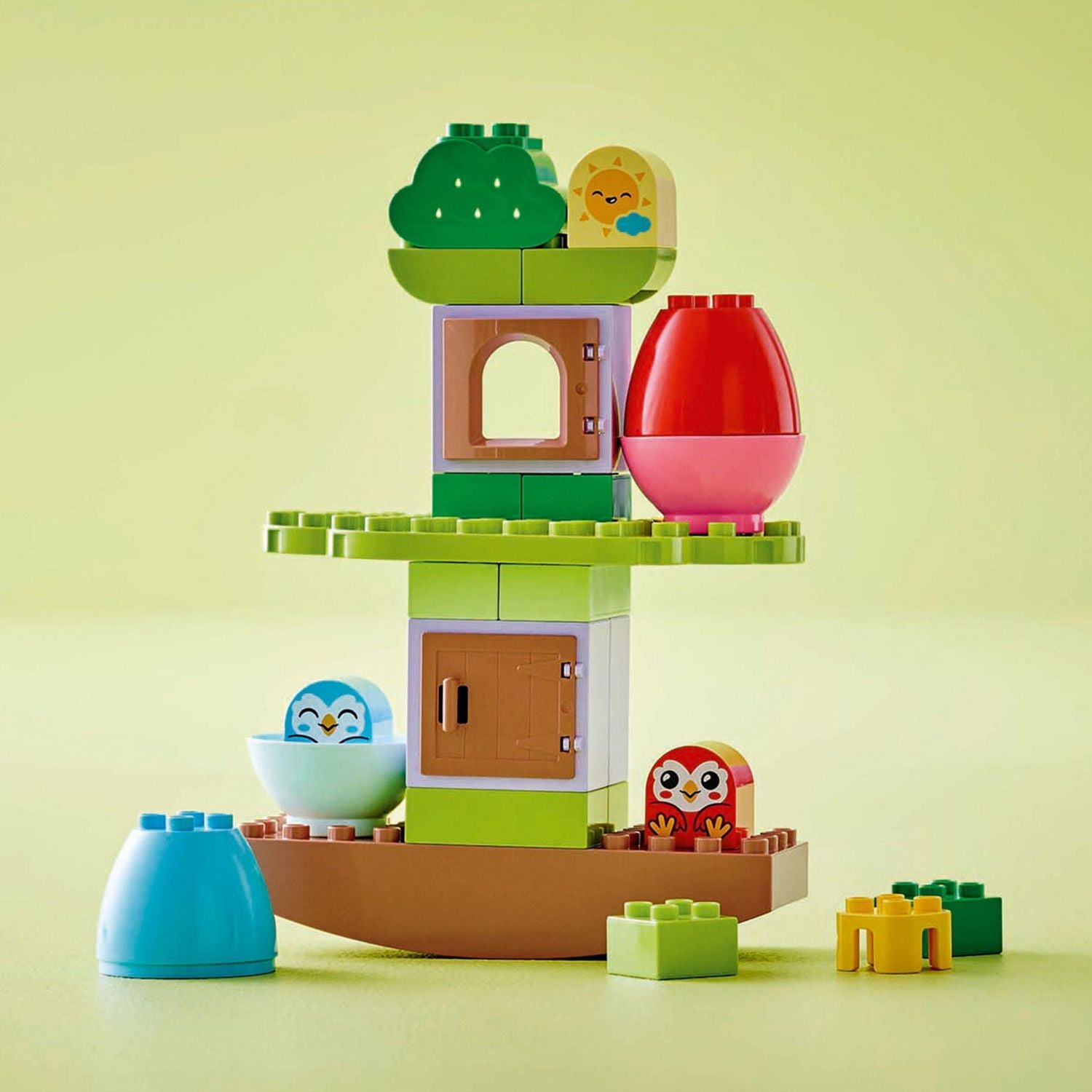 LEGO DUPLO My First Balancing & Stacking Tree Building Toy Playset - Preschool Learning and Educational Toy for Toddlers, Boys and Girls, Ages 1.5+ - Baby Gift Ideas - 10440, Includes 27 Pieces, Ages 1½+
