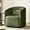 Green, variant on CHIC HOUSE Swivel Accent Chair for Living Room with Hidden Storage, Upholstered in Teddy Velvet, Small Barrel Chair for Bedroom with Plump Pillow, Comfy Round Armchair Reading Cushion Chair, White