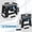 Black, variant on Folding Stool 7.48'' Height, Sturdy Collapsible Step Stool Foldable Stool with Handle for Indoor and Outdoor Gray