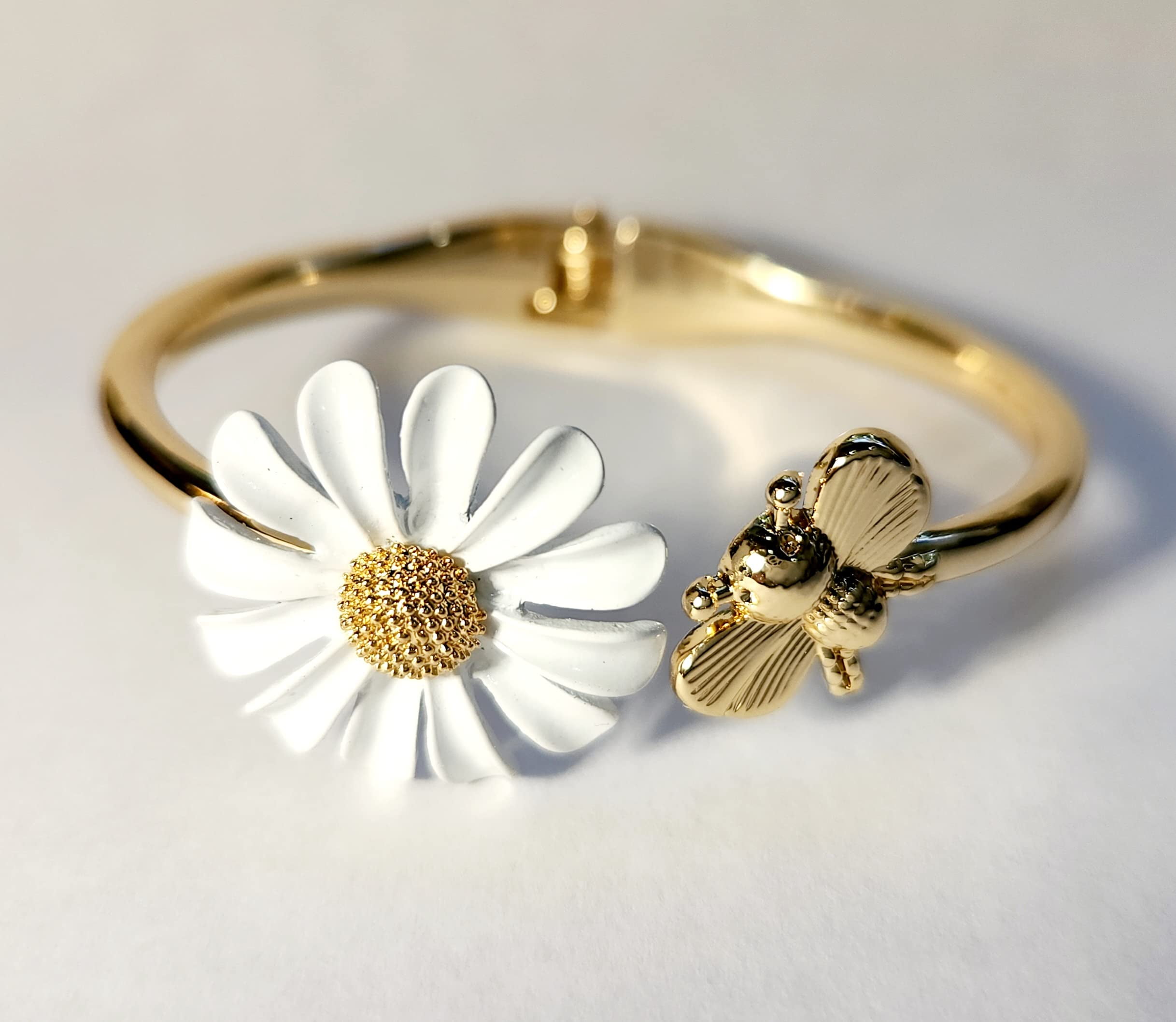 18k Gold Five-Flower Bracelet with Four-Leaf Clover Design for Women's  Fashion 