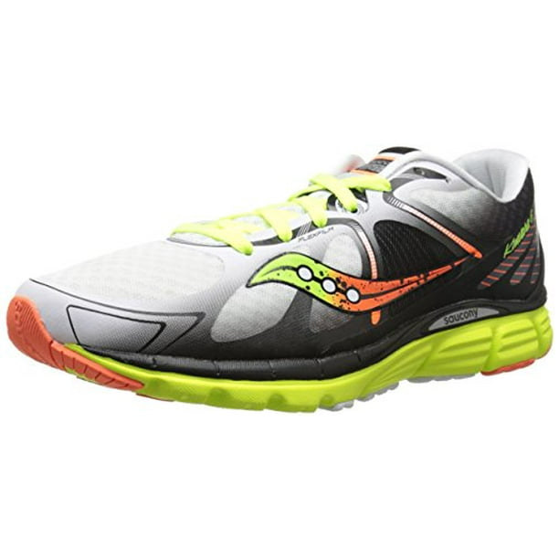Saucony Mens Kinvara 6 Running Shoe White Citron Orange 9 M US Walmart