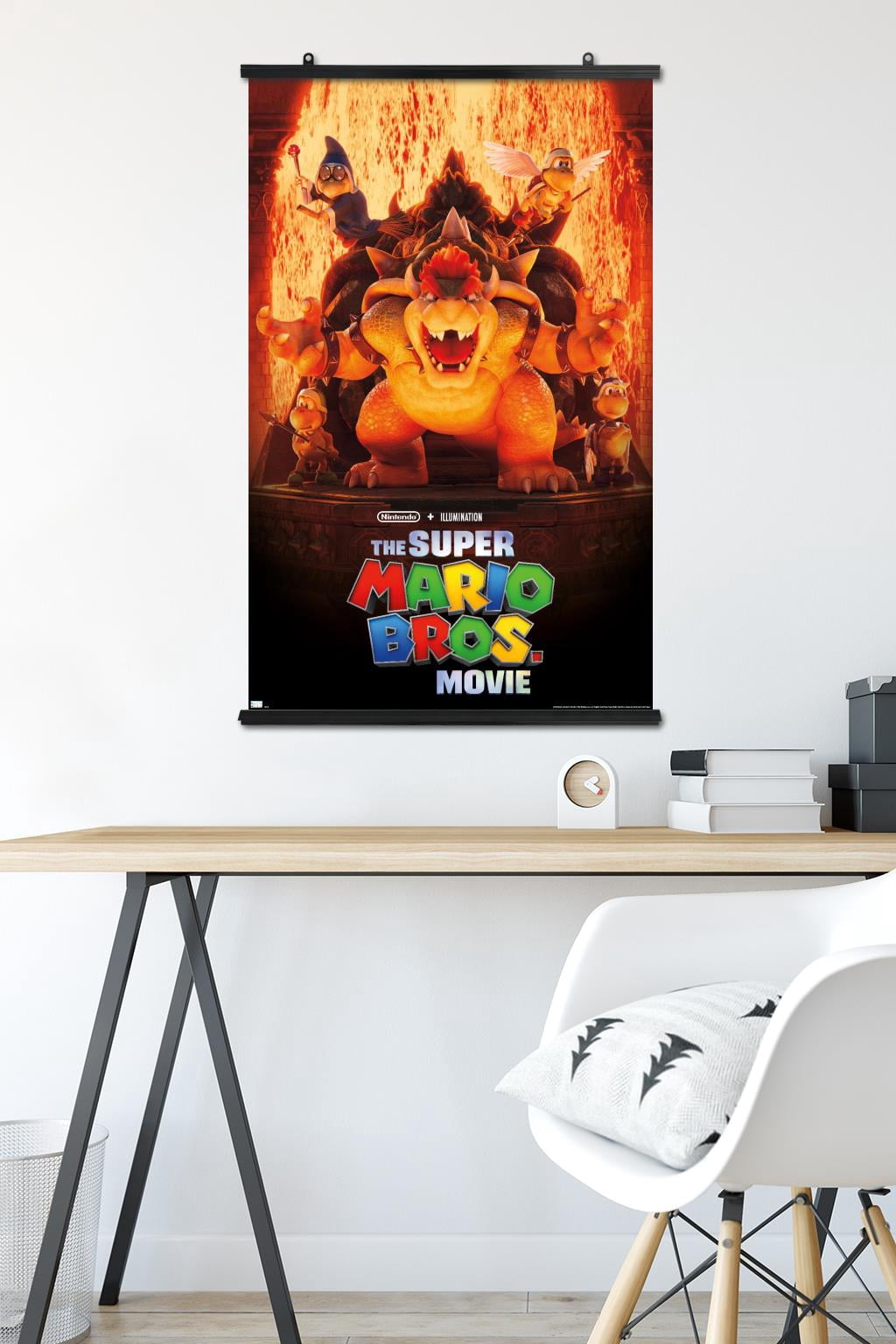 The Super Mario Bros. Movie - Bowser's World Key Art Wall Poster, 22.375" x 34"