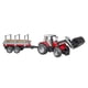 thumbnail image 3 of Tractor Massey Ferguson 7480 de Toy Bruder con cargador frontal y remolque, 3 of 5