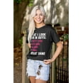 thumbnail image 3 of I Look For In Guys Great Dane Lover Women's Graphic T Shirt Tees Brisco Brands S, 3 of 5