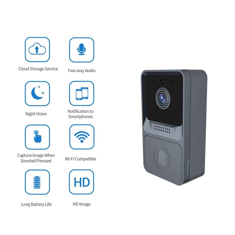 Wireless Wifi Doorbell Receiver 4 Volume Level 25-110 db 52 Ringtowns US #~