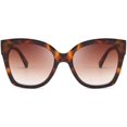 thumbnail image 2 of FEISEDY Retro Oversized Square Sunglasses Stylish Colorful Frame Chic Eyewear for Woman and Men B2597, 2 of 7