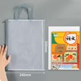thumbnail image 4 of Sac à Fermeture Éclair Transparent avec Poignée PVC Imperméable Grande Capacité pour Documents Fournitures de Bureau, 4 of 5