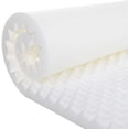 thumbnail image 3 of Gilbin Breathable 1.5" Crib Mattress Topper, Egg Crate Foam Design, Soft White Pad – 27" x 52" Mattress Protector, 3 of 4