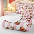 thumbnail image 4 of Manfei Cute Rustic Christmas Quilt Full,Farmhouse Bell Full Bedspread Sets,3-Piece,1 Coverlet and 2 Pillowcases, 4 of 7