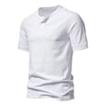 thumbnail image 1 of Playera De Manga Corta Para Hombre Camisa Henley Con Botones, 1 of 8