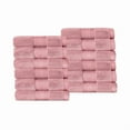thumbnail image 2 of Superior Aria Turkish Cotton 12-Piece Face Towel Set, Ultra Soft Heavyweight Towels, Coral pink, 2 of 6