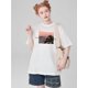 thumbnail image 1 of Camiseta vintage informal estampada para mujer con cuello redondo, camisetas de ocio, 1 of 6