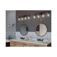 thumbnail image 3 of Hansford Collection Four-Light Antique Bronze Clear Glass Coastal Bath Vanity Light, 3 of 14