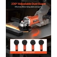 thumbnail image 4 of VEVOR Angle Grinder 5" 10A Electric Grinder Power Tool 10000RPM High-Speed, 4 of 9