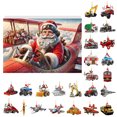thumbnail image 3 of Puntoco 2024 Cuenta regresiva para Navidad Dibujos animados Transporte en automóvil Colgante Regalo de Navidad Caja de regalo Caja de persianas, 3 of 8