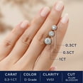 thumbnail image 6 of MomentWish Moissanite Stud Earrings for Women 2 Carat D Color VVS1 Simulated Diamond Earrings Birthday Gift for Her, 6 of 10