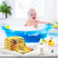 thumbnail image 6 of Dreamtimes 5 PCS Sunflower Retro Colors Baby Muslin Washcloths, Face Towel Burp Cloths Ultrasoft Absorbent Cotton Bath Wipes Towels for Newborn Boys Girls, 6 of 7