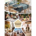 thumbnail image 5 of Vintage Anchor Table Cloth, Retro Farmhouse Nautical Wooden Waterproof Tablecloth for Rectangle Tables, Reusable Washable Fabric Table Cover for Restaurant Kitchen Dining Tables 60"x84", 5 of 6