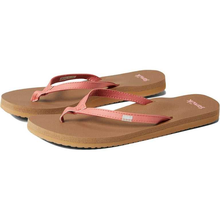Sanuk Women's Shoes Yoga Joy Flip Flop Toe Post Sandals SWS10275 