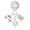 MO16, variant on 925 Sterling Silver Hot Air Balloon Globe Passport Dangle Charm for Bracelet Charms Bangle Pendant Jewelry