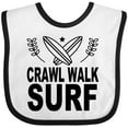 thumbnail image 3 of Inktastic Surfing Cute Crawl Walk Surf Boys or Girls Baby Bib, 3 of 4