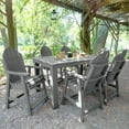 thumbnail image 2 of Highwood 7-pc Hamilton Dining Set - 42" x 72" Rectangle Table, Counter Height, Outdoor, Eco-friendly, Synthetic Wood, 2 of 10